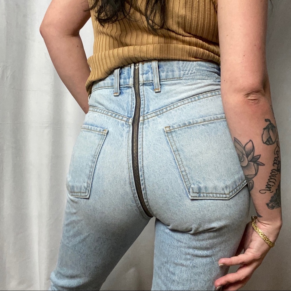 REVICE REDONE LEVIS YING YANG ZIPPER BUTT JEANS - Picture 1 of 4